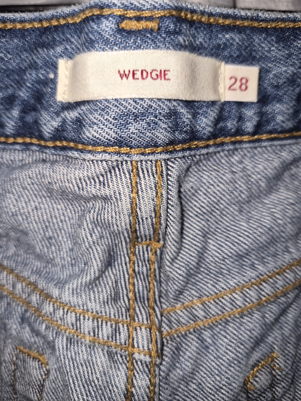 Levi's With The Big E Womens Light Blue Denim Jeans - Classic Fit - Picture 7 of 7
